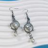 Interchangeable Crystal Holder Dangle Earrings Empty Stone Holder Replacement Drop Earrings for Women Party Jewelry Gift