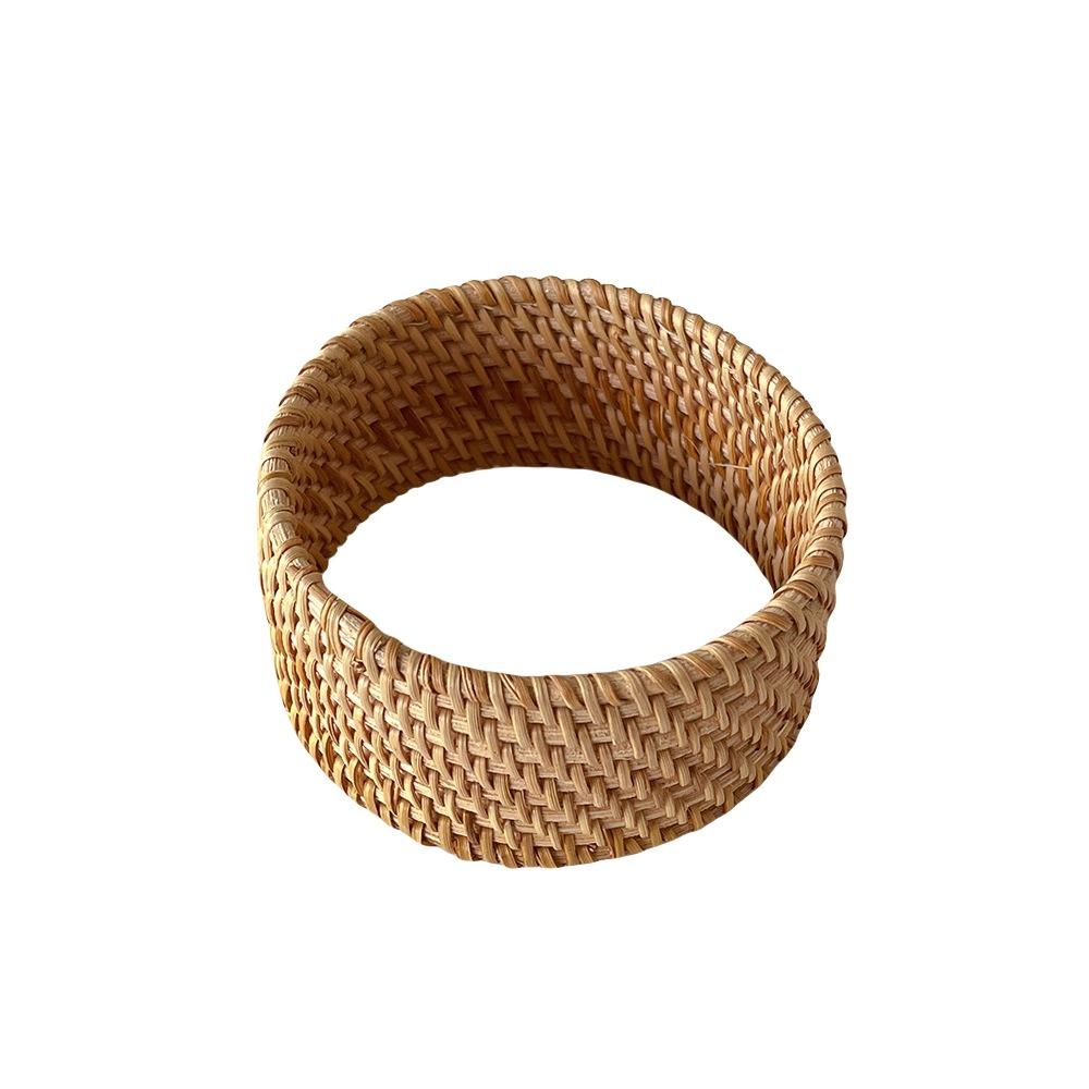 Simple Rattan Woven Bracelet Classic Bohemian Braided Bracelet Creative Ethnic Style Bangle  Beach
