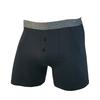Men's Plus Size Button Opening Elastic Cotton Boxer Extended Crotch Boxer