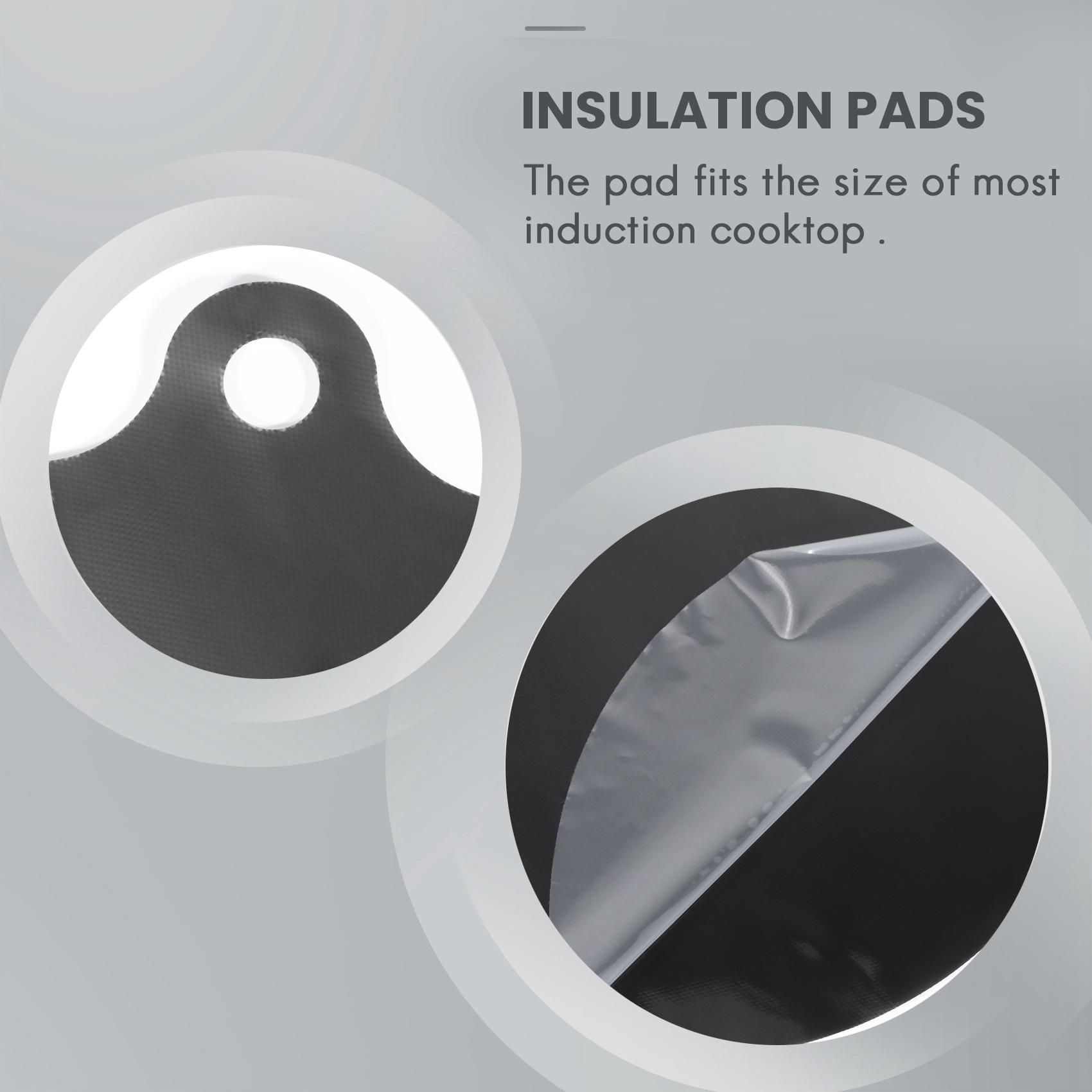 T02C!Electric Induction Hob Protector Mat Anti-Slip Mat Silicone Cooktop Scratch Protector Cover Heat Insulated Mat