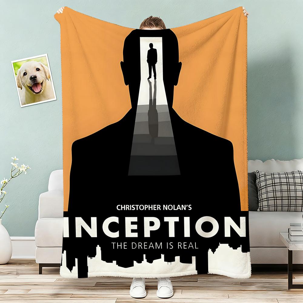 Classic Science Movie Nolan's works Inception Throw Lightweight 240g Flannel Blanket Soft Skin-friendly for Summer Cooling