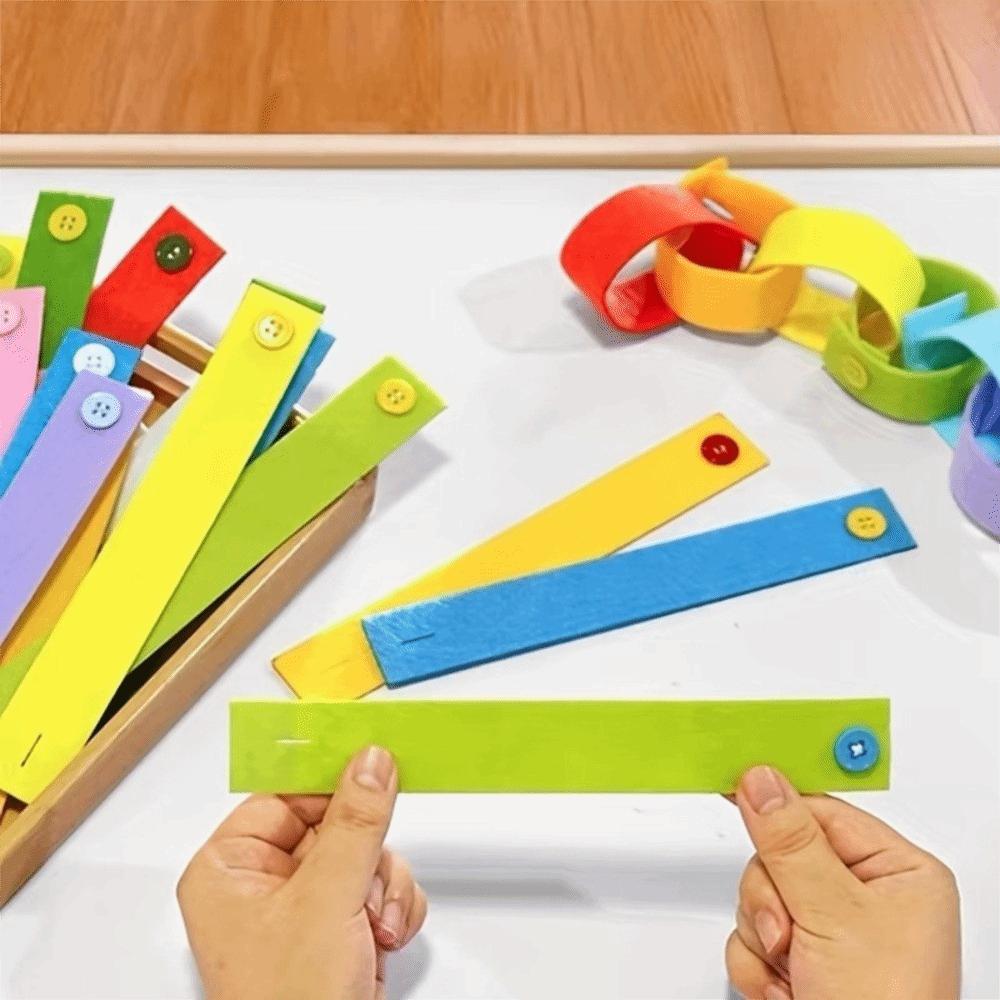 Felt Felt Button Bracelet Diy Montessori Early Education Educational Teaching Aids Kindergarten