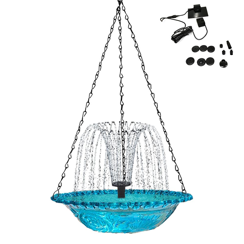 

Solar Bird Bath Garden Bird Bathing Container Hummingbird Bath Fountain For Garden Patio Backyard Front Yard Balcony Deck