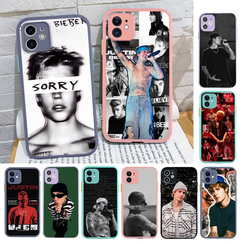 Singer Justin B-Bieber Phone Case For IPhone 13 12 X XS MAX Pro Max 16 15 11 14 Pro Max Shockproof Matte Cover