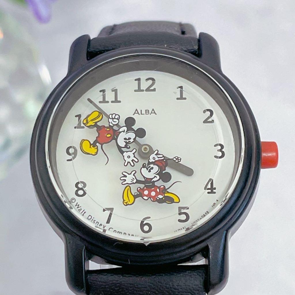 Used SEIKO ALBA Disney Mickey Minnie Karakuri #t511
