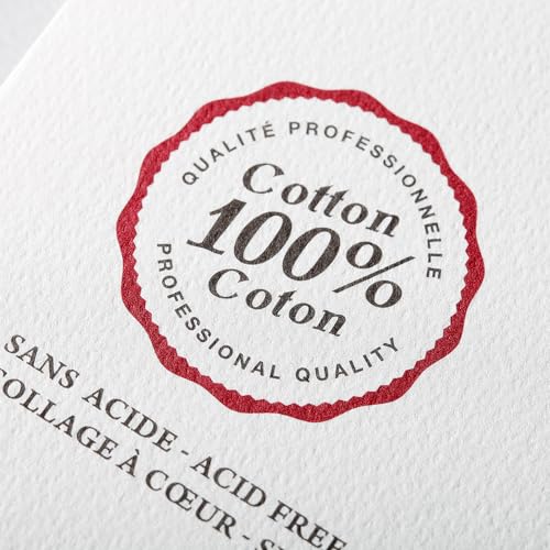 Clairefontaine Watercolor Paper [Fontaine] Medium Grain 23 X 31 (20 Sheets) Block Drawing Paper, Extra Heavyweight, 300g Clairefontaine Cf975500