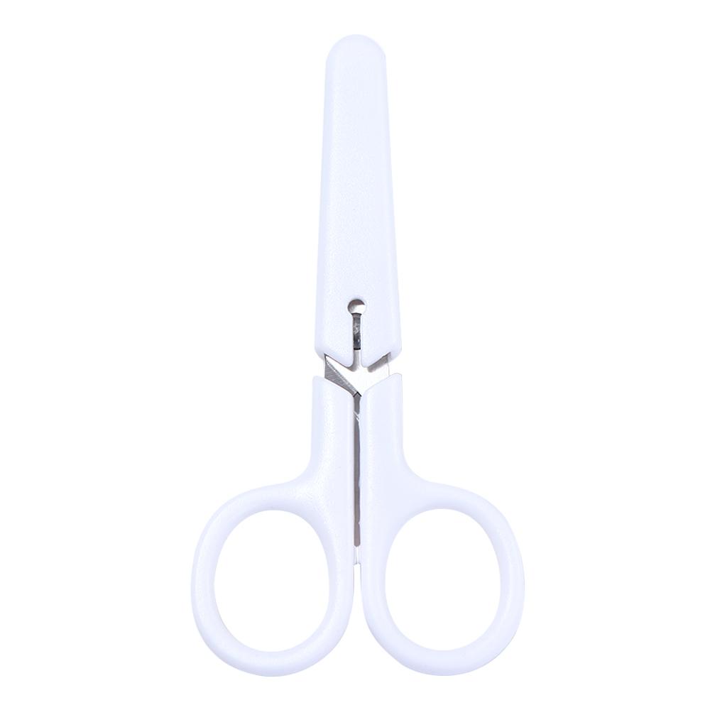 

Safety Handmade Tools for Paper Handwork Stainless Steel with Cover Office Scissor White Color Scissor White Tiny Scissors білий