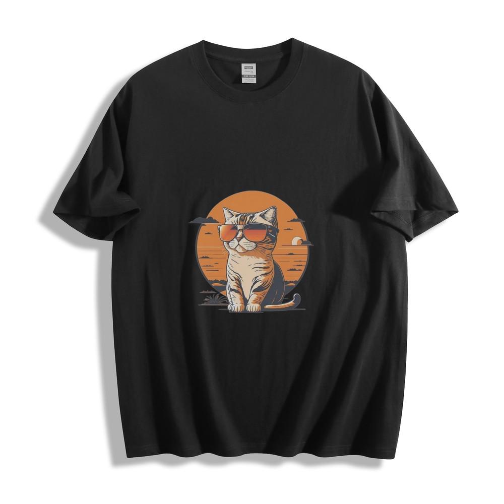 Unisex Cool Cat Sunglasses Graphic Tee – Perfect Gift for Cat Lovers
