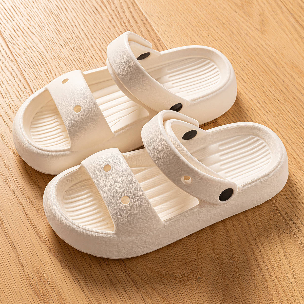 

Cool slippers women s summer wear fashion 2025 new seaside beach shoes heightened platform slippers women 39-40 [Suitable for 38-39] белый