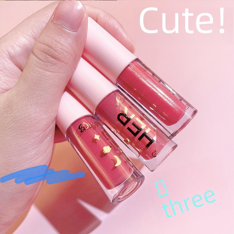 Błyszczyk do ust, Nawilżający i Hydratyzujący Żelowy Błyszczyk, Długotrwały Lakier do ust dla Pełnego, Szklanego Wyglądu