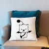 F-Final Fantasy Moogle FF VII Pillow Case Cover Square Sofa With For Pattern Comfortable Cushion suitable Of Room