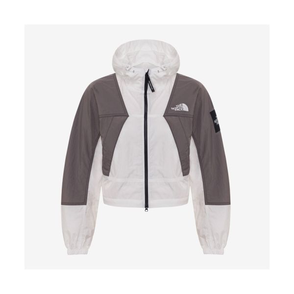 The North Face Full Zip Hooded Loose Long Sleeve Jacket Women jackets Off-White NJ3LR30K
