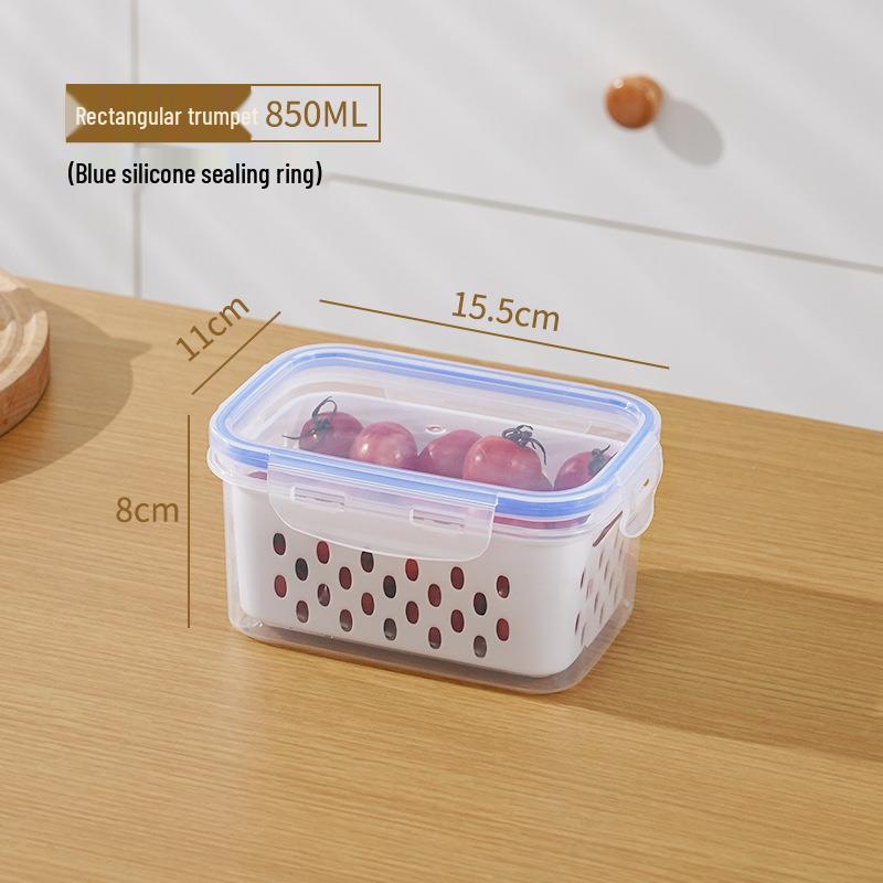 Multi-Purpose Kitchen Storage Box: Microwave & Freezer Safe, Sealed Plastic Container for Fresh Produce and Lunch Storage