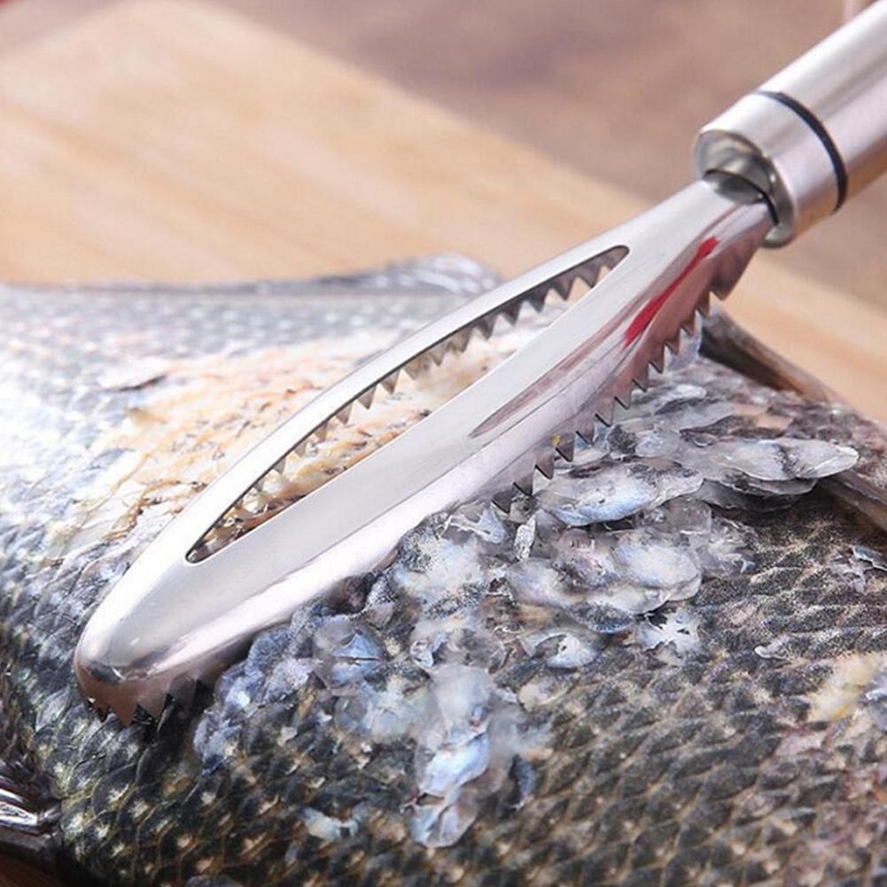 Stainless Steel Manual Fish Scaler, Universal Cleaner, Fish Scale Scraper