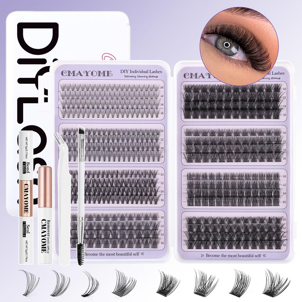 Diy Segmented Single Tuft Of Hair 484 Tufts Of False Eyelashes 10-16Mm Eyelashes D Song