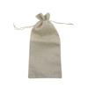10 Pieces Burlap Wine Bags Jute Wine Bottle Bags with Drawstrings Reusable Gift Bags with Tags for Party Blind Tasting Birthday