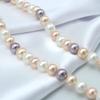 Women's Necklace 8mm Colored Shell Pearl Necklace Round Ocean Mother of Pearl Necklace Highlight Short Necklace