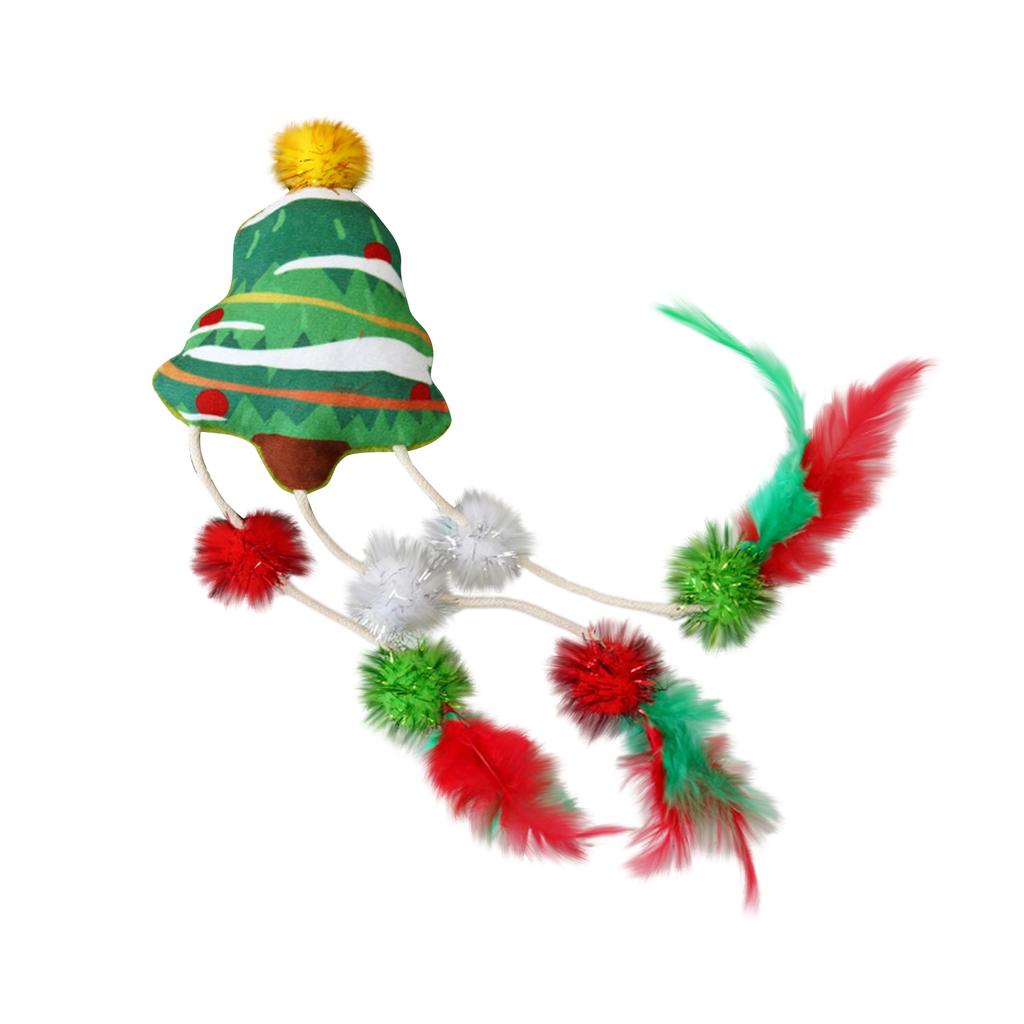 Catnip Toys For Cats Christmas Toys With Feathers, PP Cotton & Catmint Filled, Scratch & Chew Toys For Indoor Kittens & Cats