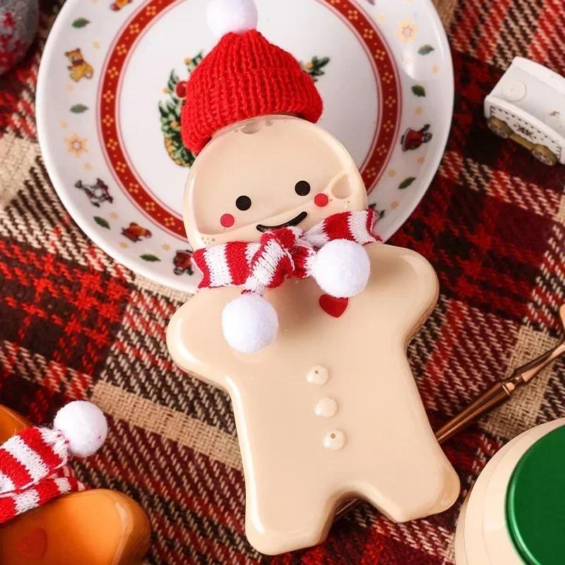 Christmas Decoration Gingerbread Man Milk Tea Beverage Cup Plastic Bottle Food Grade Homemade Beverage Creative Cold Drink Cup