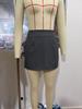 2026 Sexy Bow Tie Lace-Up A-Line Mini Skirt with Slit: Spring/Summer Essential