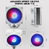 Cooler para CPU Thermalright Assassin Spirit 120 EVO BRANCO ARGB, 4 Tubos de Calor, Ventoinha Silenciosa ARGB PWM TL-S12W-S, Cooler de Ar para CPU, Dissipador de Calor Branco para Computador