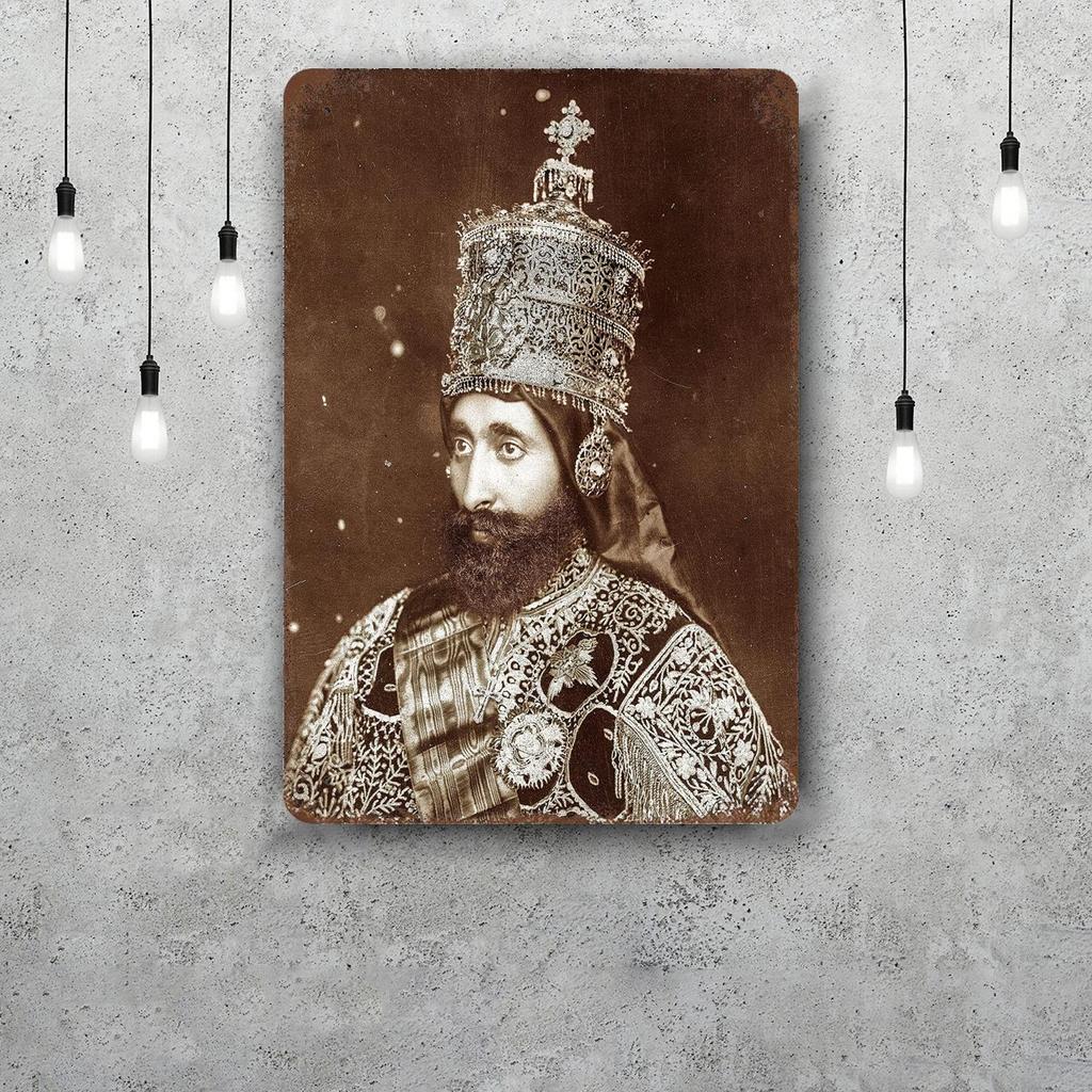 selassie Vintage Metal Tin Signs Posters Decor Retro Metal Plaque Wall Art Decor for Garage Bar