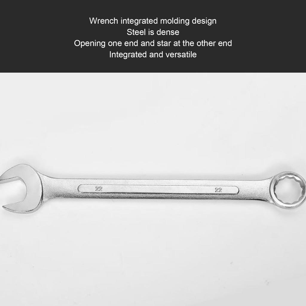 20Pcs Spanner Set Cr Vanadium Steel Portable Large Opening Star Double End Wrench Set for Repair Maintenance