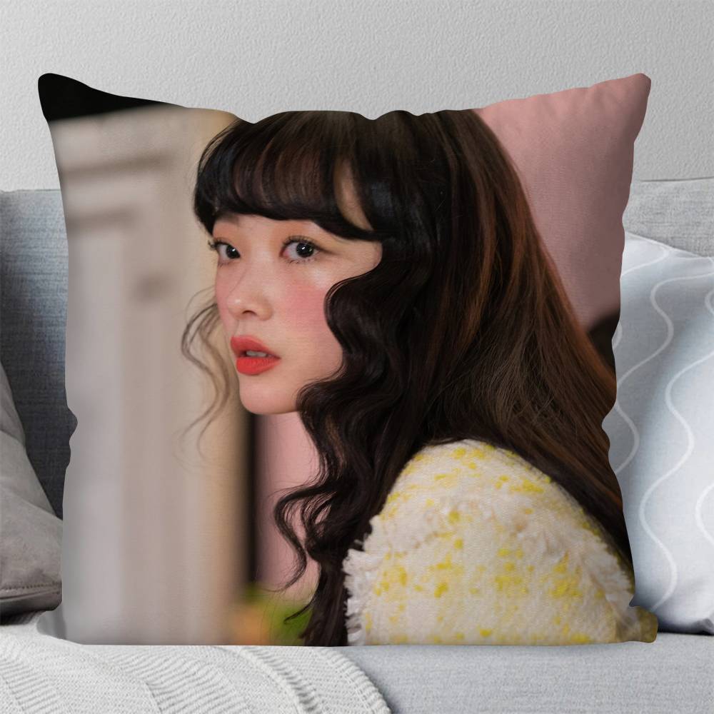 Korean Actor Lee Yu Mi Pillow Case Fashion Square Pillowcase Bedroom Sofa Room Ins Decoration Leisure