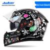 Jiekai Full Face Electric Motorcycle Helmet - Unisex, All-Season Racing Safety