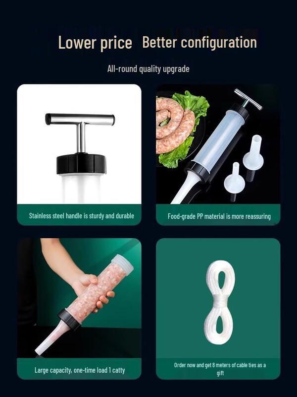Household Manual Sausage Stuffer Kit