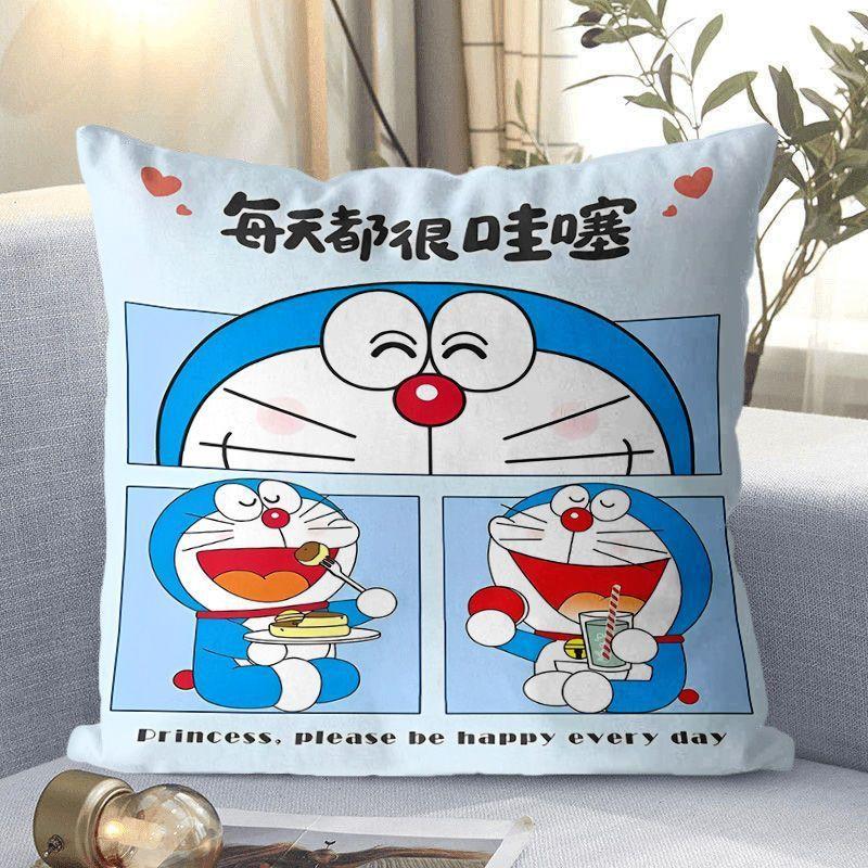 Doraemon Cartoon Doraemon Blau Dicklich Klingelkatze Kissenbezug Sofakissen Sitz Lendenkissen