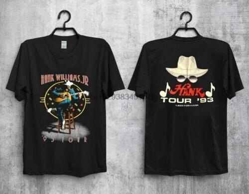 Vintage 1993 Hank Williams Jr Hank Tour 93 Concert Tour t-shirt new hot L