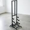 Lat Pulldown Handle Rack Easy to Organize Gym Accessory Organizer Mobile Wheels