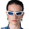 New Arrival Moon Rectangular Trend Sunglasses Women Man Cycling Outdoor Sports Vintage Hip Hop Punk UV400