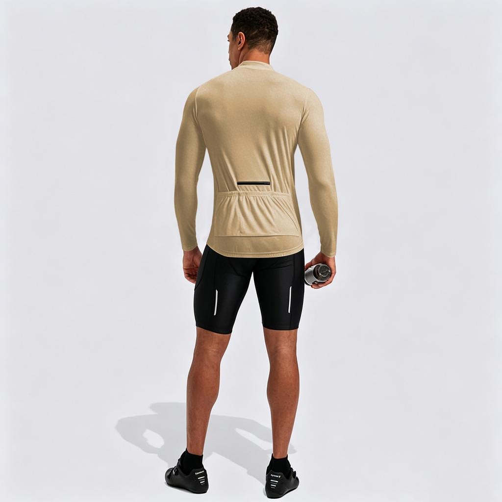 Men's Long Sleeve Quarter Zip Pullover Breathable Quick Dry Moisture Wicking Athletic Shirt Lightweight Stretch Fit