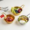 Metal Salad Bowls Rice Wine Bowl Condiment Containers Restaurant Seasoning Bowl for Mixing Cooking Baking Prepping
