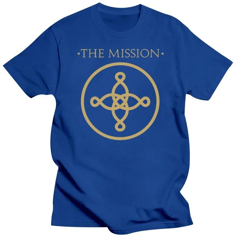 fashion heavyweight Hot Sale Summer Round Collar streetwea THE MISSION UK gothic rock band MISSION band t-shirt  men clothing