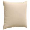 Sofa Cushions 2 Pieces Cream 60 X 60 Cm Fabric