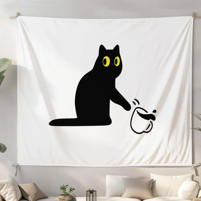 Black Cat Tapestry