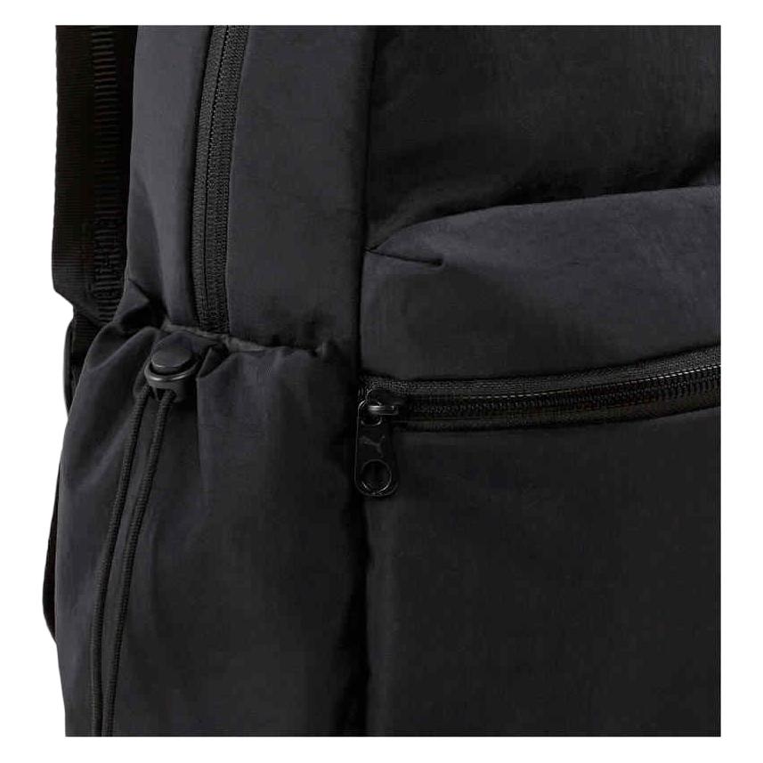 Puma Simple Solid Color Nylon Backpack Women backpacks Black 091277-01