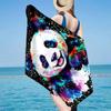 Colorful Panda Love Beach Towel, Super Soft Microfiber, Gift for Her/Him, Birthday, for Pool, Beach, Travel, Home Decor Fan gifts
