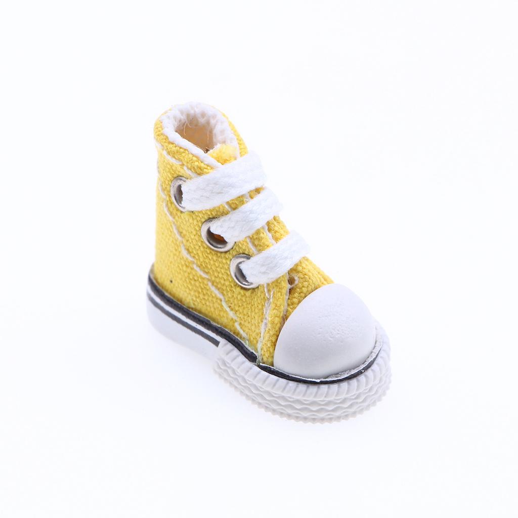 1Pair Mini Simulation Casual Canvas Shoe For 10cm Principal Dog Clothing 1:8 Bjd Toy Doll Changing Wear Accessories