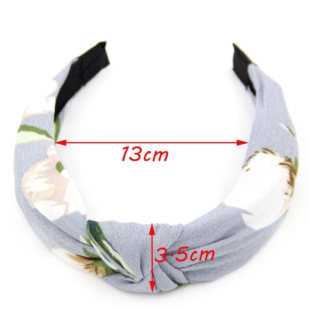 Women's Fashion Cross Knot Printed Headband Hair Accessory