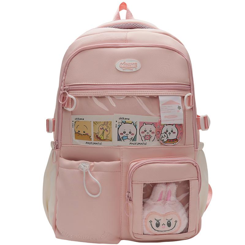 Winter New Transparent High-Value Ins Large Capacity Middle and High School Student Double Shoulder Single Shoulder Two-Piece Backpack