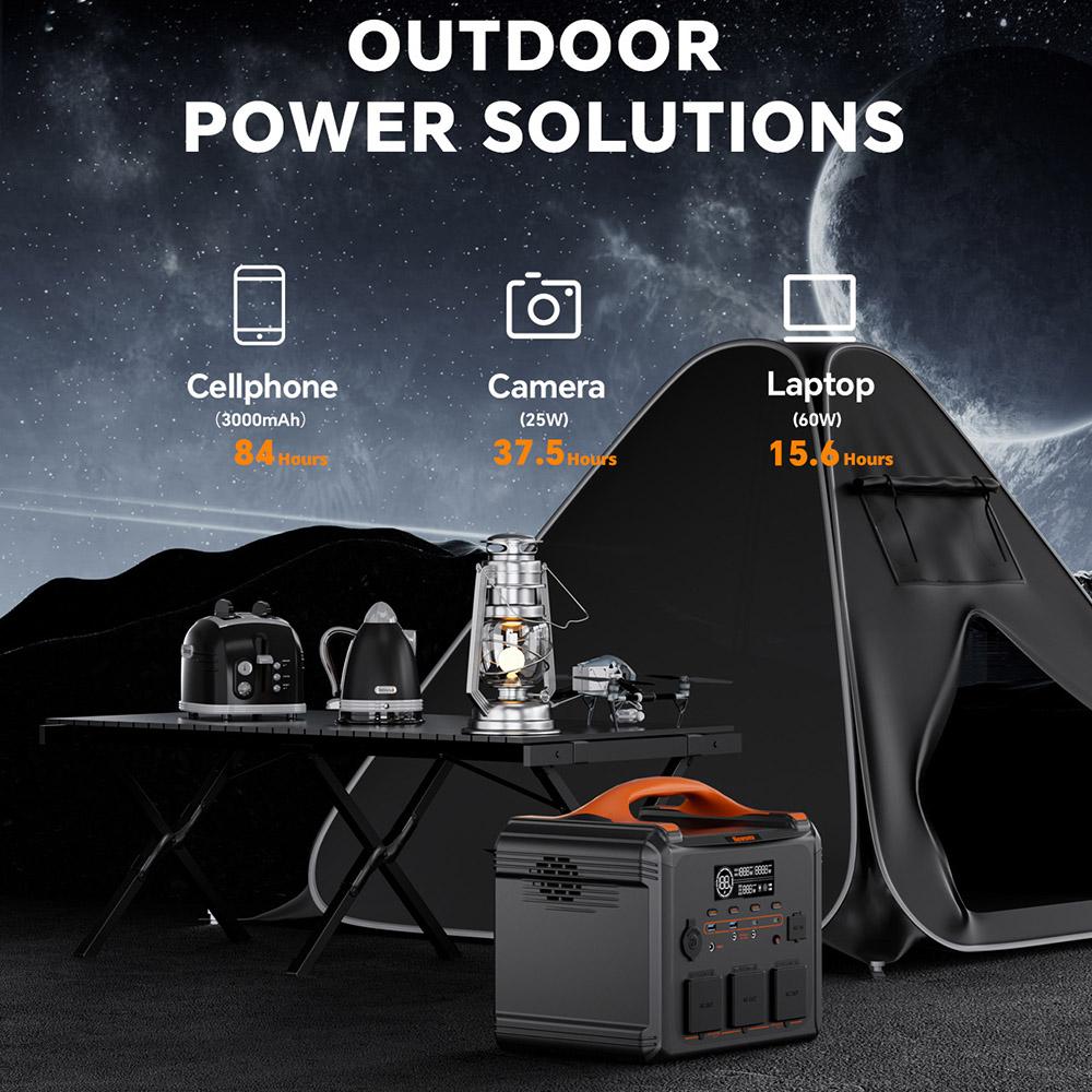 NEWSMY S1210 1200W 1102.5Wh Portable Power Station, LiFeMnPo4 Battery, 1.2 Hours Quick Charge, PD100W Output