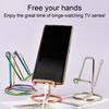 Mobile Phone Holder Non-slip Base Iron Wire Smartphone Stand Landscape Viewing Video Portable Tablet Display Stand