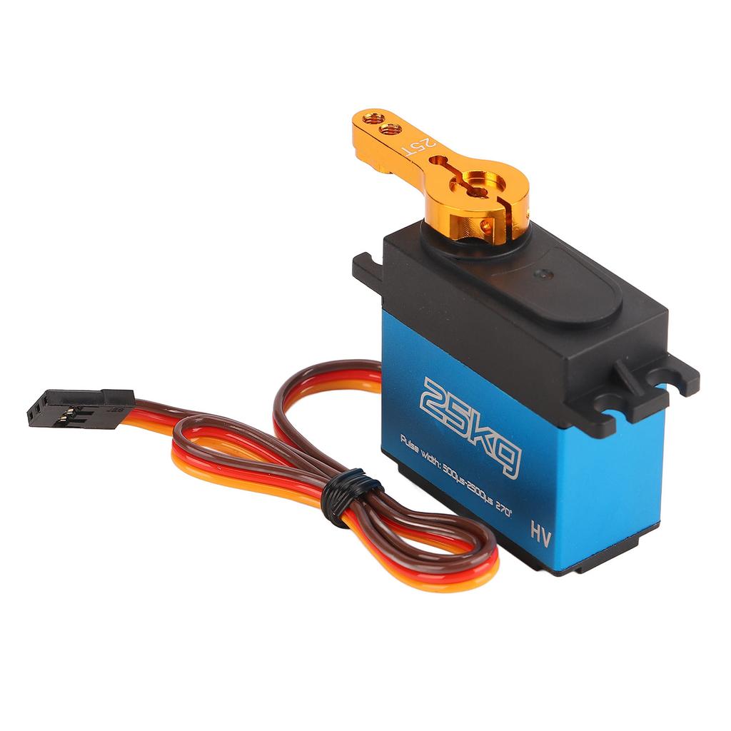 Metal Gear Servo 25KG Full Digital Waterproof 270 Degree Rotation with 25T Arm for CNC