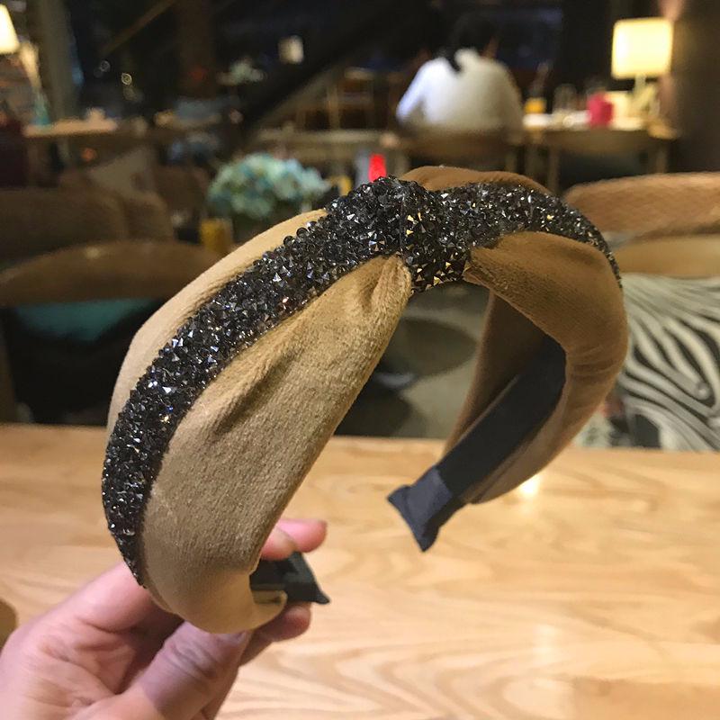 18K Gold Silk Knotted Headband Hairband High Quality Women Bright Satin Fabric Hairband Turban Knot Hair Accessories