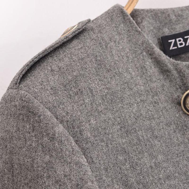 Kaslead New Arrival Women's Fashion Style Decorated Row Button Blended Outwear Skirt 0034250 0034251