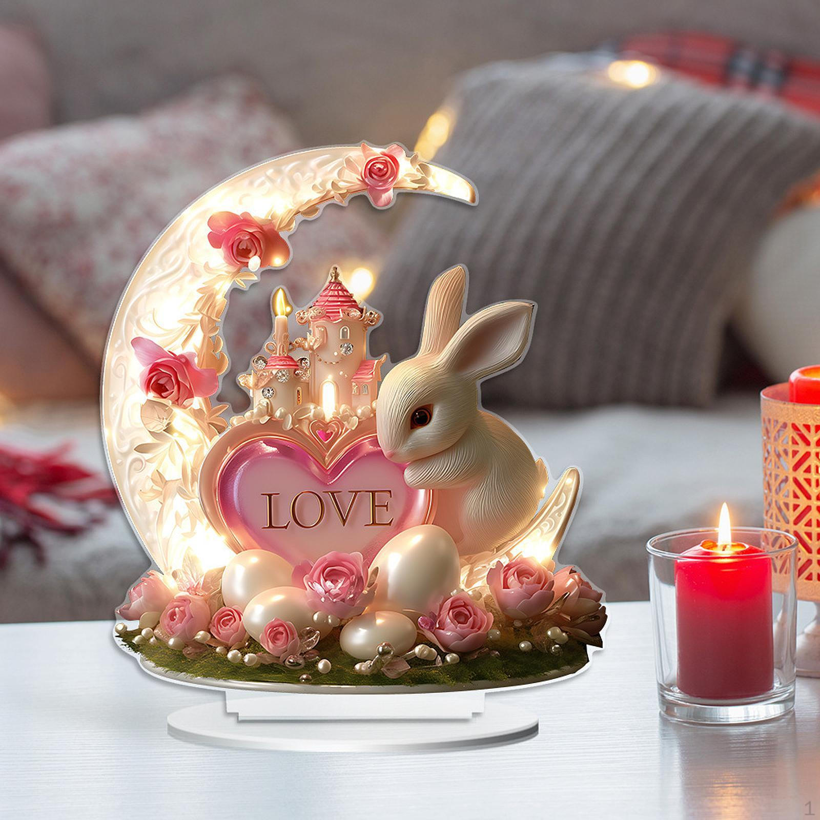 

Акриловый изогнутый лунный декор 2D плоский знак украшение для полки дисплея 17.5cmx20cm